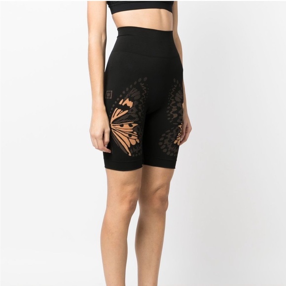 WOLFORD Butterfly Print cycling shorts SIZE MEDIUM - Picture 3 of 5